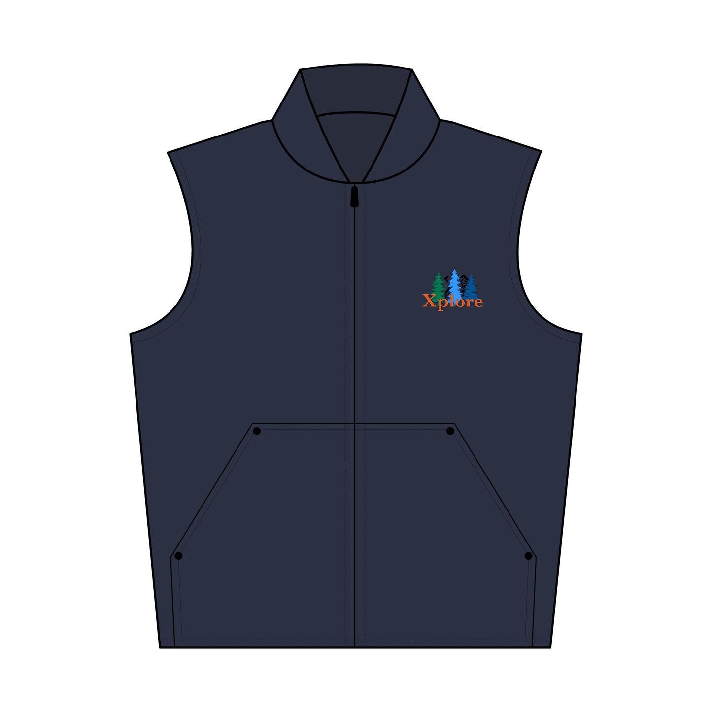 XPLORE Embroidered Duck Cloth Vest