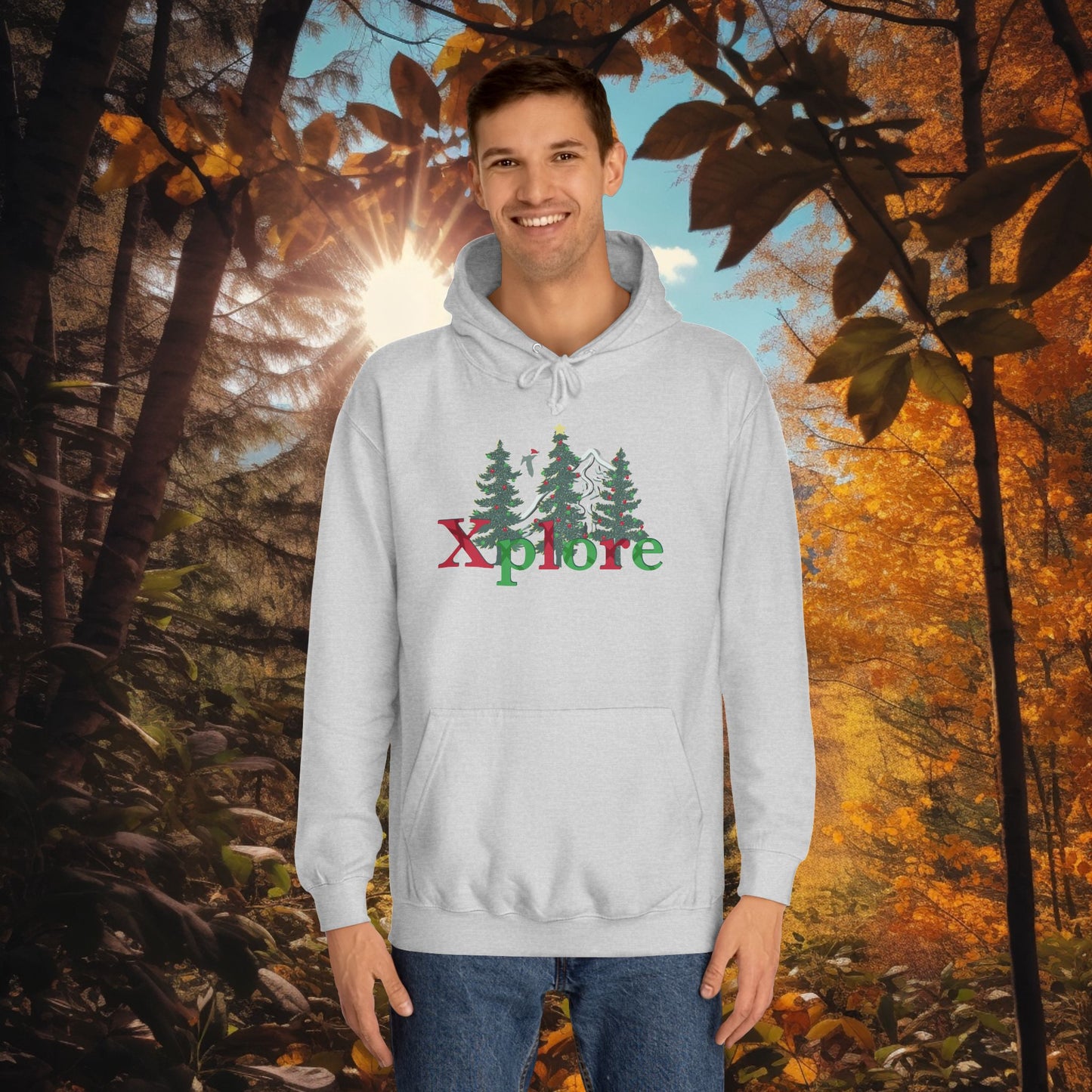 Xplore Mens Christmas Hoodie