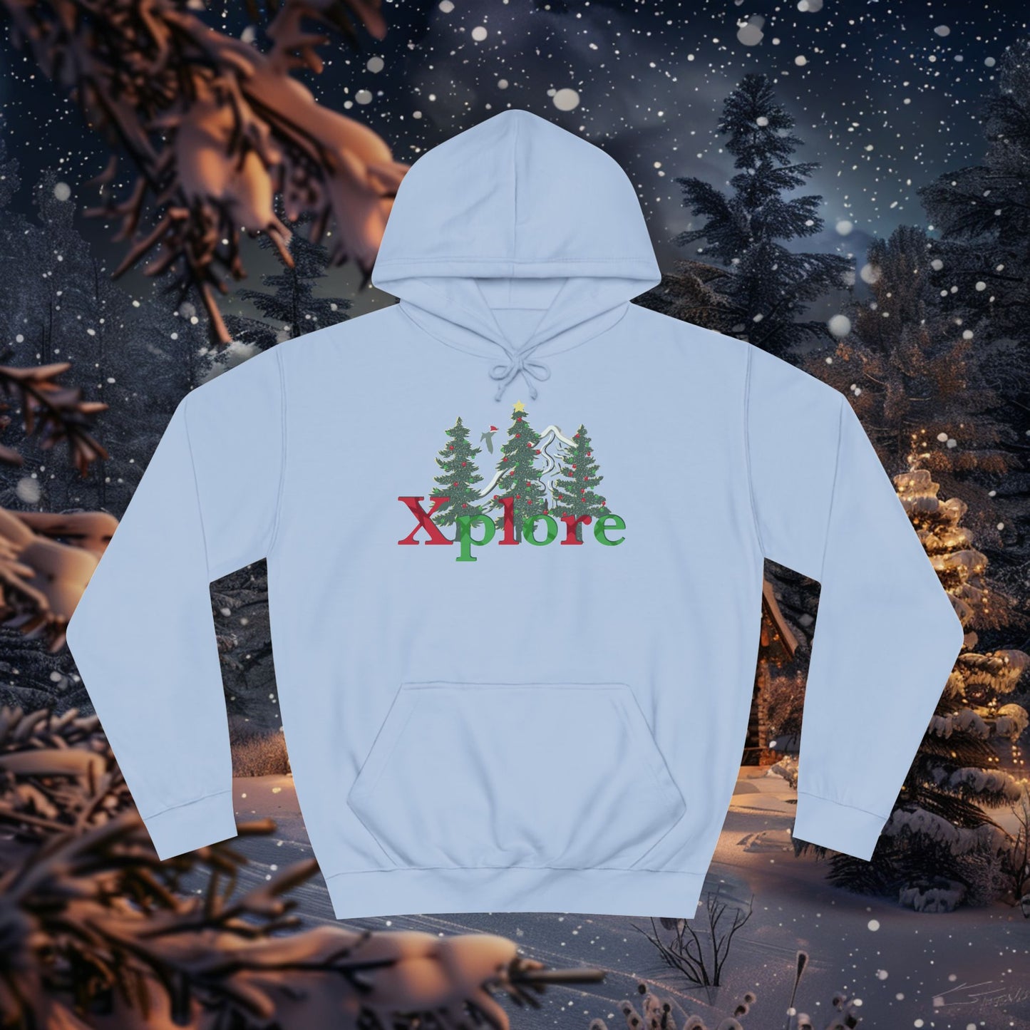 Xplore Mens Christmas Hoodie