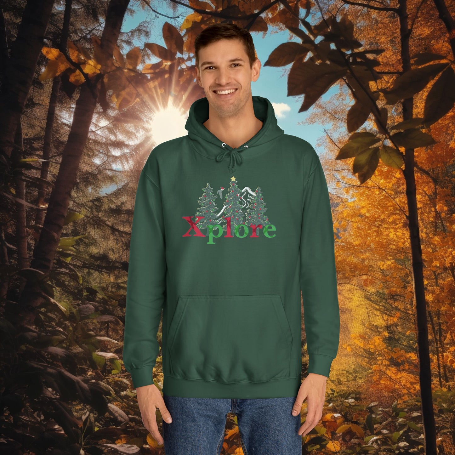 Xplore Mens Christmas Hoodie