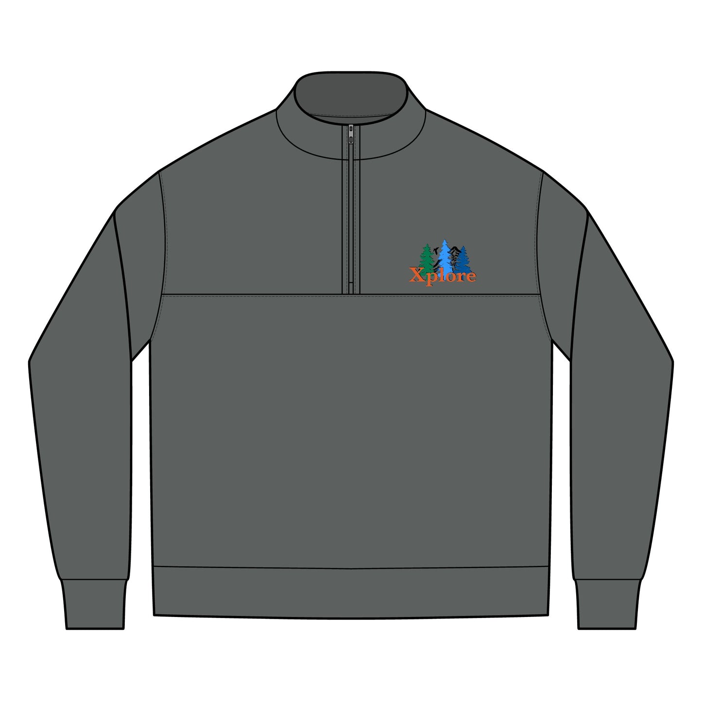 XPLORE Embroidered Quarter ZipXPLORE Embroidered Quarter Zip