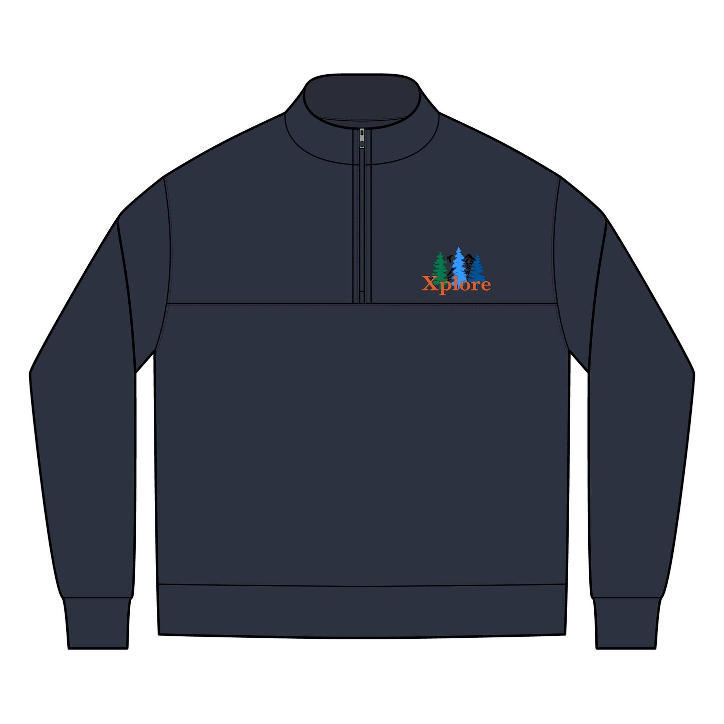 XPLORE Embroidered Quarter ZipXPLORE Embroidered Quarter Zip